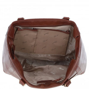 Ashwood Elegant Leather Tote Bag Cognac