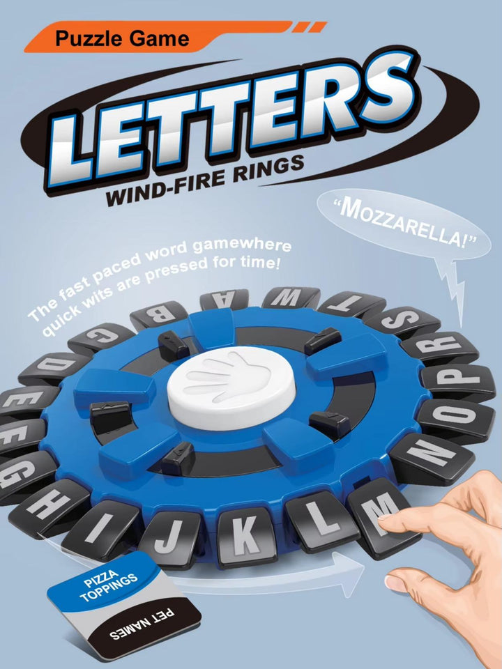 [Worlds Hot Sale] Fast-Paced Crazy Alphabet Game for Family Fun | Blue & Black Color
